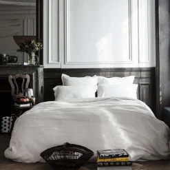 2100 GAZEX Draps Plats-Drap plat en gaze de coton - Blanc de Meudon