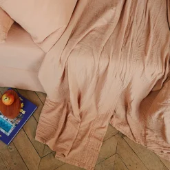 2100 GAZEX Draps Plats-Drap plat en gaze de coton - Brun Haussmann