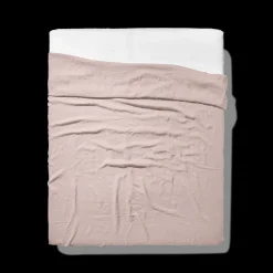 200 LINTEX Draps Plats-Drap plat en lin lavé - Beige Rosé