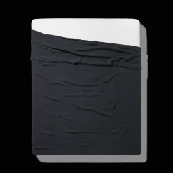 200 LINTEX Draps Plats-Drap plat en lin lavé - Bleu Encre