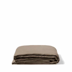 200 LINTEX Maison De Campagne|Draps Plats-Drap plat en lin lavé - Brun Cha Iro
