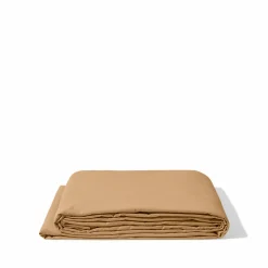 1700 COTEX Draps Plats-Drap plat en percale de coton - Brun Sarrasin