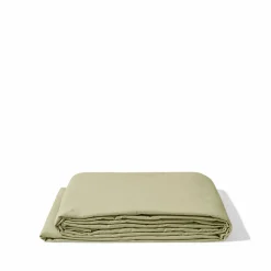 1700 COTEX Draps Plats-Drap plat en percale de coton - Vert Sauge