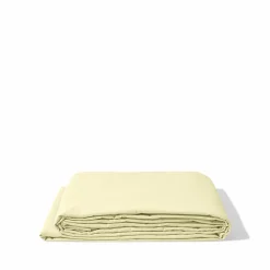 1700 COTEX Draps Plats-Drap plat en percale de coton - Jaune Yuzu