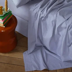 1700 COTEX Draps Plats-Drap plat en percale de coton - Mauve Lavantin