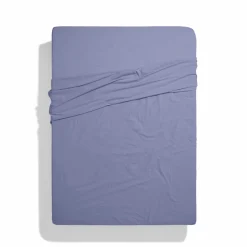 1700 COTEX Draps Plats-Drap plat en percale de coton - Mauve Lavantin