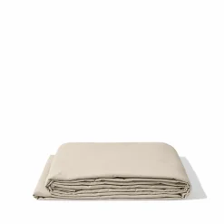 1700 COTEX Maison De Campagne|Draps Plats-Drap plat en percale de coton - Beige Dune