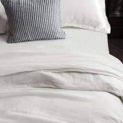 2100 GAZEX Draps Housse-Drap-housse en gaze de coton - Blanc de Meudon