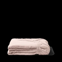 2100 GAZEX Draps Housse-Drap-housse en gaze de coton - Rose de Bagatelle