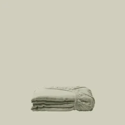 2100 GAZEX Draps Housse-Drap-housse en gaze de coton - Vert 77 Rue de Varenne