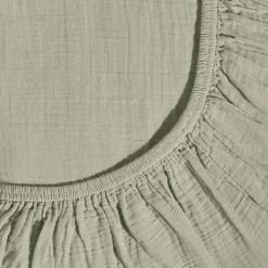 2100 GAZEX Draps Housse-Drap-housse en gaze de coton - Vert 77 Rue de Varenne