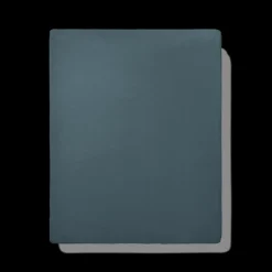 200 LINTEX Draps-housse-Drap-housse en lin lavé - Bleu Pétrole