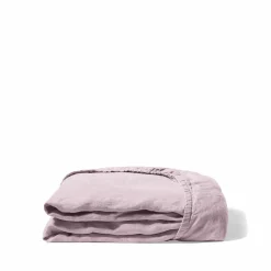 200 LINTEX Draps-housse-Drap-housse en lin lavé - Parme Fuji Iro