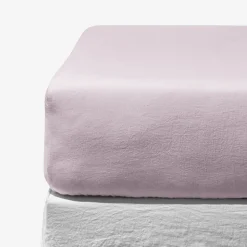 200 LINTEX Draps-housse-Drap-housse en lin lavé - Parme Fuji Iro