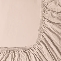 1700 COTEX Draps Housse-Drap-housse en percale de coton - Rose des Sables