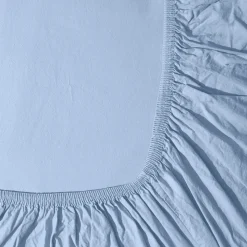 1700 COTEX Draps Housse-Drap-housse en percale de coton - Parme Lilas