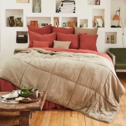 1701 COTEX Maison De Campagne|Édredons-Édredon bout de lit - Brun Cha Iro