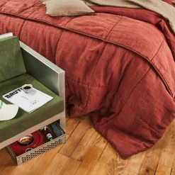 1700 COTEX Maison De Campagne|Édredons-Édredon bout de lit - Rouge Urushi