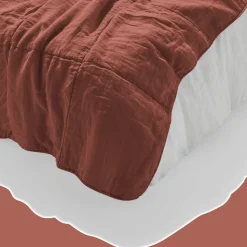 1700 COTEX Maison De Campagne|Édredons-Édredon bout de lit - Rouge Urushi