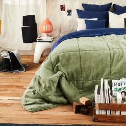 1700 COTEX Maison De Campagne|Édredons-Édredon bout de lit - Vert Komorebi