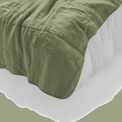 1700 COTEX Maison De Campagne|Édredons-Édredon bout de lit - Vert Komorebi