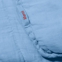 1700 COTEX Édredons-Édredon en 100% lin lavé - Bleu Tyrrhénien