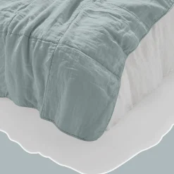 1700 COTEX Édredons-Édredon en 100% lin lavé - Gris Vésuve