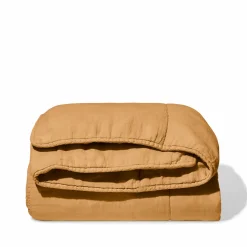 1700 COTEX Édredons-Édredon en 100% lin lavé - Jaune Asahi