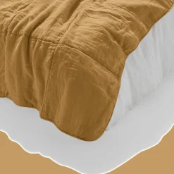 1700 COTEX Édredons-Édredon en 100% lin lavé - Jaune Asahi