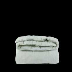 1700 COTEX Édredons-Édredon en 100% lin lavé - Rayures Gris Vésuve