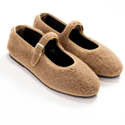 Femme Drogheria Crivellini Ballerines-- Ballerines Jane à attache - Camel