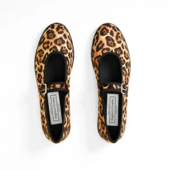 Femme Drogheria Crivellini Ballerines-- Ballerines Jane à attache - Leopard