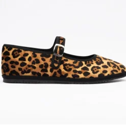 Femme Drogheria Crivellini Ballerines-- Ballerines Jane à attache - Leopard