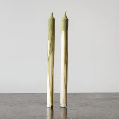 1027 MODERN LIVING Bougies & Parfums D'intérieur-Duo de bougies - Olive