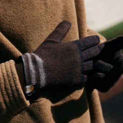 Femme ELMER  Gants|Gants & Mitaines-ELMER - Gants en Jersey - Marron