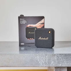 1709 ASCENDEO High-tech-Enceinte portable Willen Black & Brass - Marshall