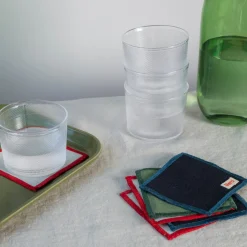 200 LINTEX Dessous De Verre|Dessous De Verre En Lin-Ensemble de 6 dessous de verre en lin lavé -