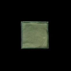 200 LINTEX Dessous De Verre|Dessous De Verre En Lin-Ensemble de 6 dessous de verre en lin lavé - Vert d'Anduze