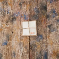 200 LINTEX Dessous De Verre|Dessous De Verre En Lin-Ensemble de 6 dessous de verre en lin lavé - Blanc Gres