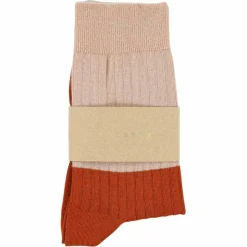 Femme Escuyer Chaussettes|Chaussettes-- Chaussettes Color Block - Rose