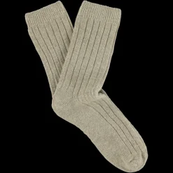 Femme Escuyer L'esprit Merci|Chaussettes-- Chaussettes Crew - Beige