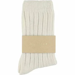 Femme Escuyer L'esprit Merci|Chaussettes-- Chaussettes Crew - Ecru