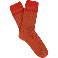 Femme Escuyer Chaussettes|Chaussettes-- Chaussettes Stripes - Orange