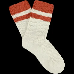 Femme Escuyer Chaussettes|Chaussettes-- Chaussettes Stripes - Ecru
