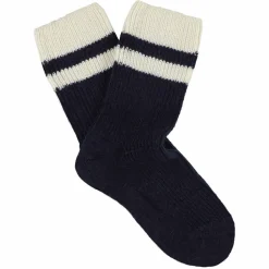 Femme Escuyer Chaussettes|Chaussettes-- Chaussettes Stripes - Marine