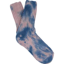 Femme Escuyer Chaussettes|Chaussettes-- Chaussettes Tie & Dye - Indigo