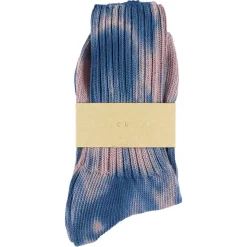 Femme Escuyer Chaussettes|Chaussettes-- Chaussettes Tie & Dye - Indigo