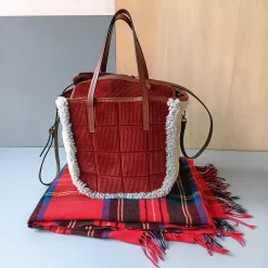 Femme Exquisite J Sacs À Main-- Sac Velvet - Rouge