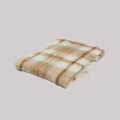 Femme Ezcaray Foulards & Echarpes-- Echarpe Tartan - Blanc