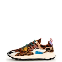 Femme Flower Mountain Baskets-- Baskets Yamano 3 Uni - Léopard